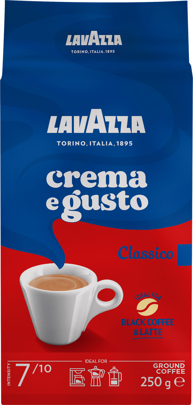 Lavazza Crema E Gusto Classico, 250g gemahlen
