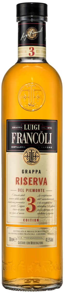 Francoli Grappa Riserva 3 anni 41,5% 0,7L