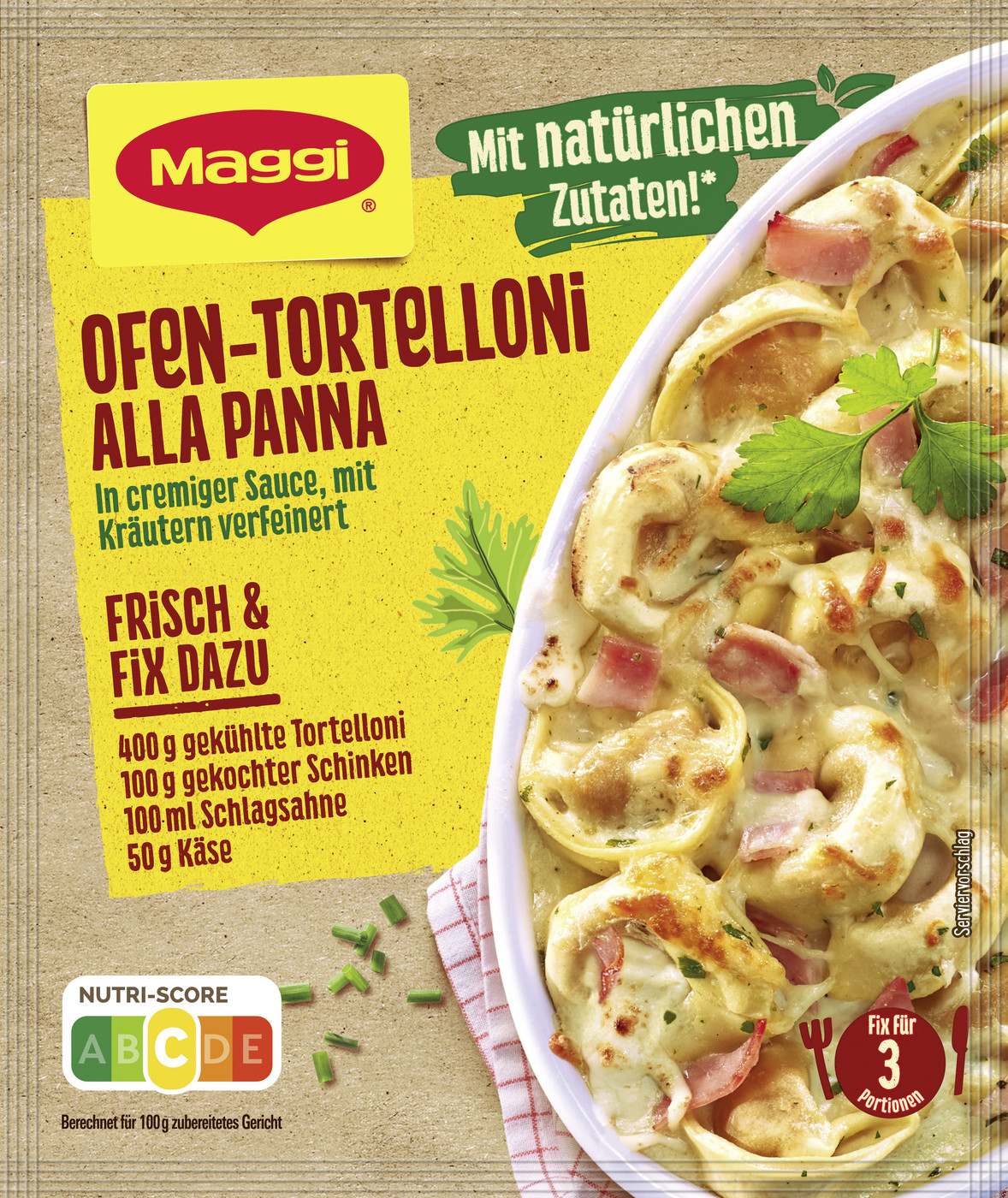 Maggi Fix für Ofen-Tortelloni alla Panna