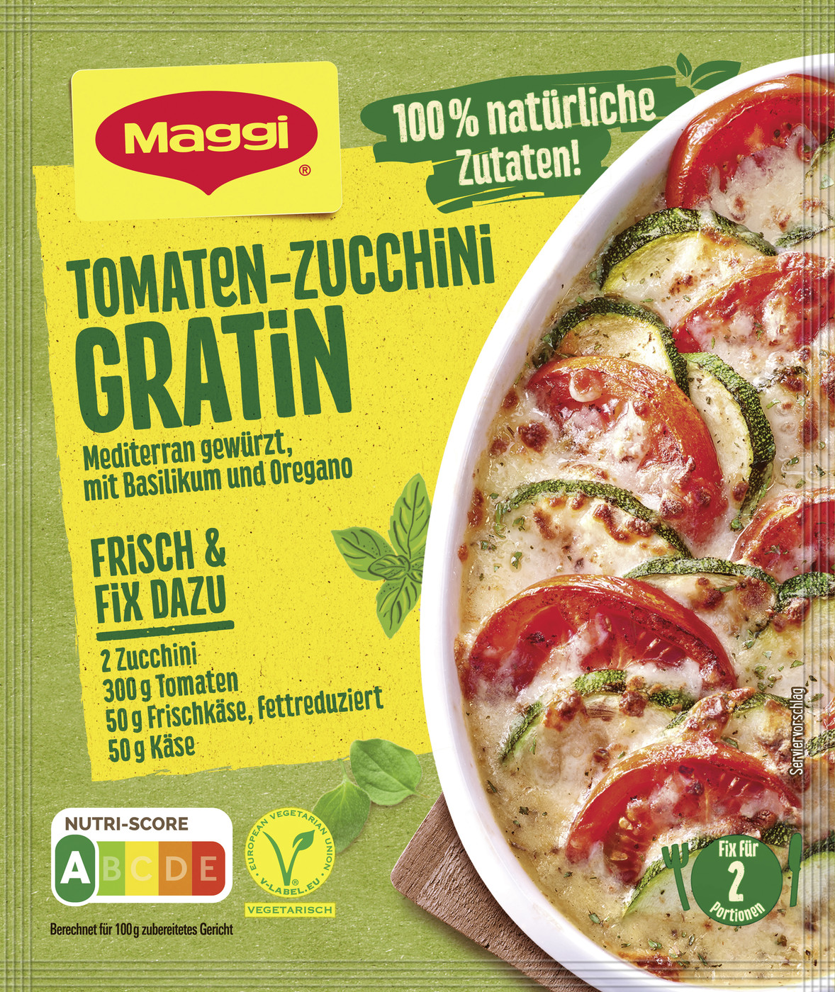 Maggi Tomaten-Zucchini Gratin