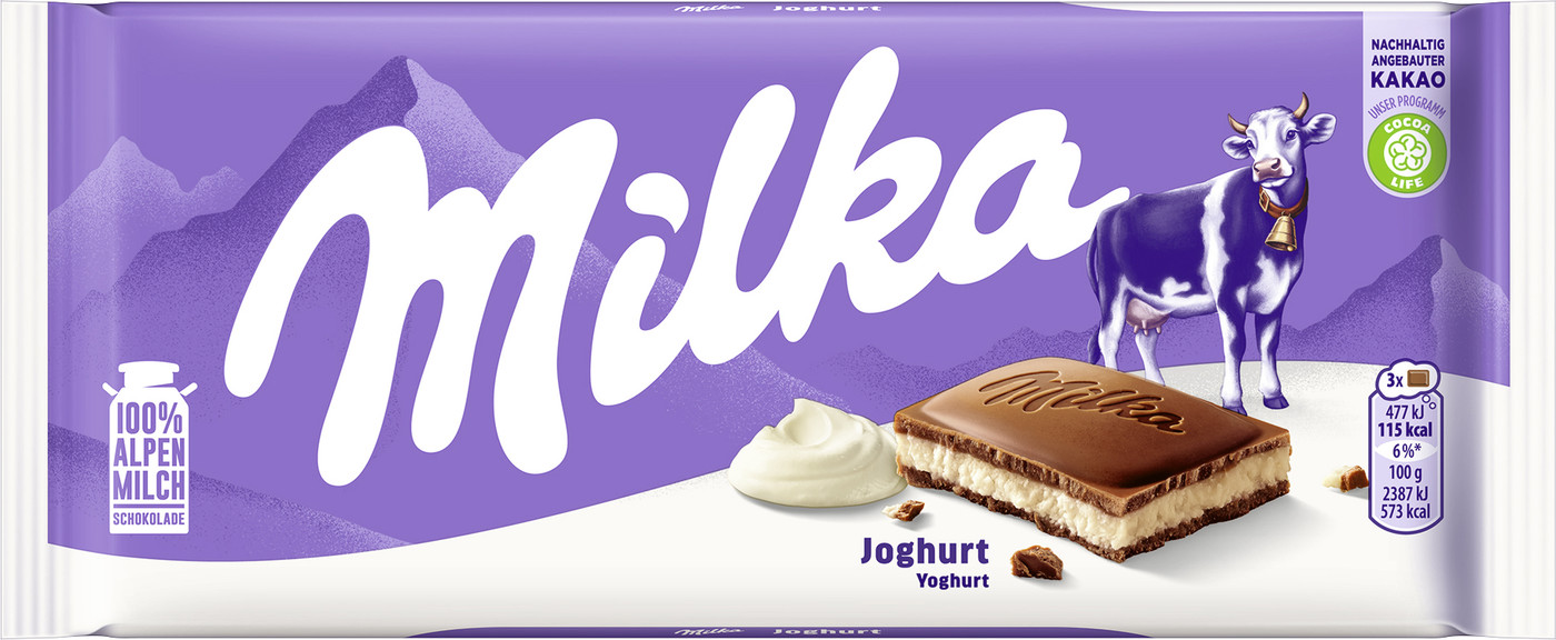 Milka Tafelschokolade Joghurt, 100g