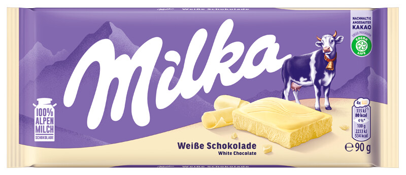 Milka Tafel Weisse Schokolade