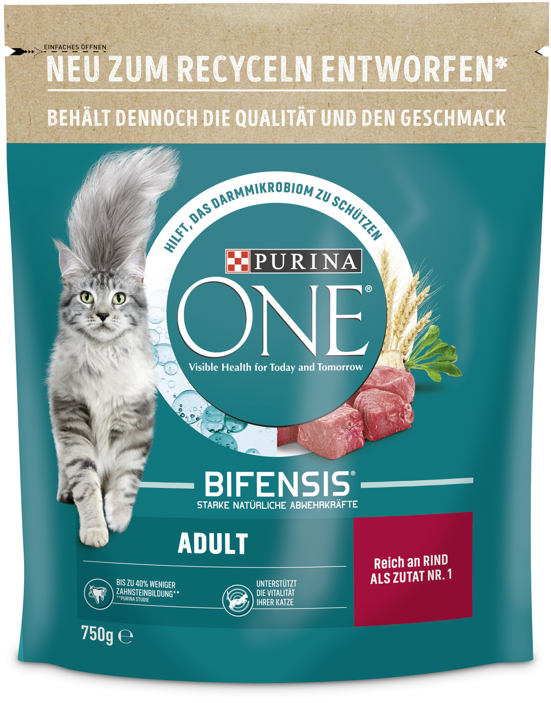 Purina One Bifensis Adult Rind 750G