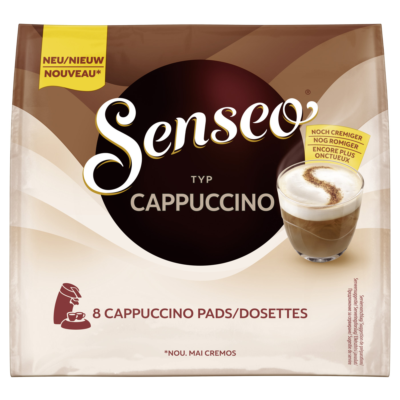Dosettes de Café SENSEO Milky Cappuccino - 8 dosettes