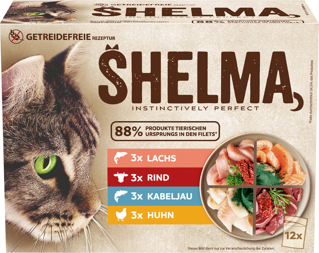 Shelma getreidefrei Meat Fish 12x85G