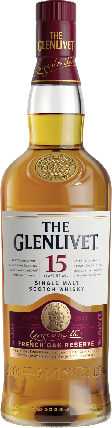 The Glenlivet 15 French Oak Whisky 70cl