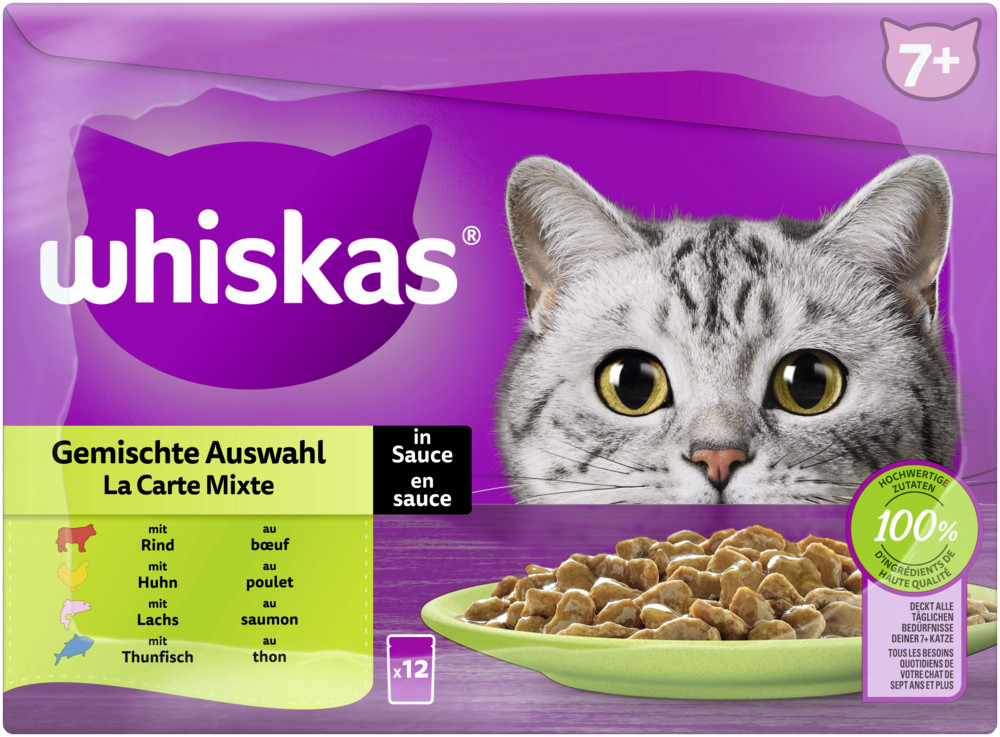 Whiskas Gemischte Auswahl in Sauce 12x 85G