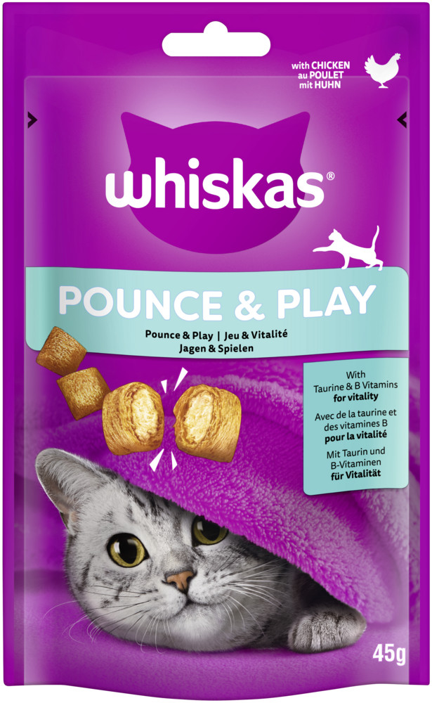 Whiskas Pounce & Play mit Huhn 45G