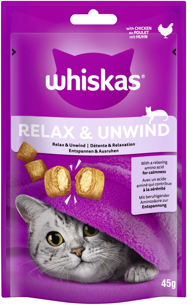 Whiskas Relax & Unwind mit Huhn 45G
