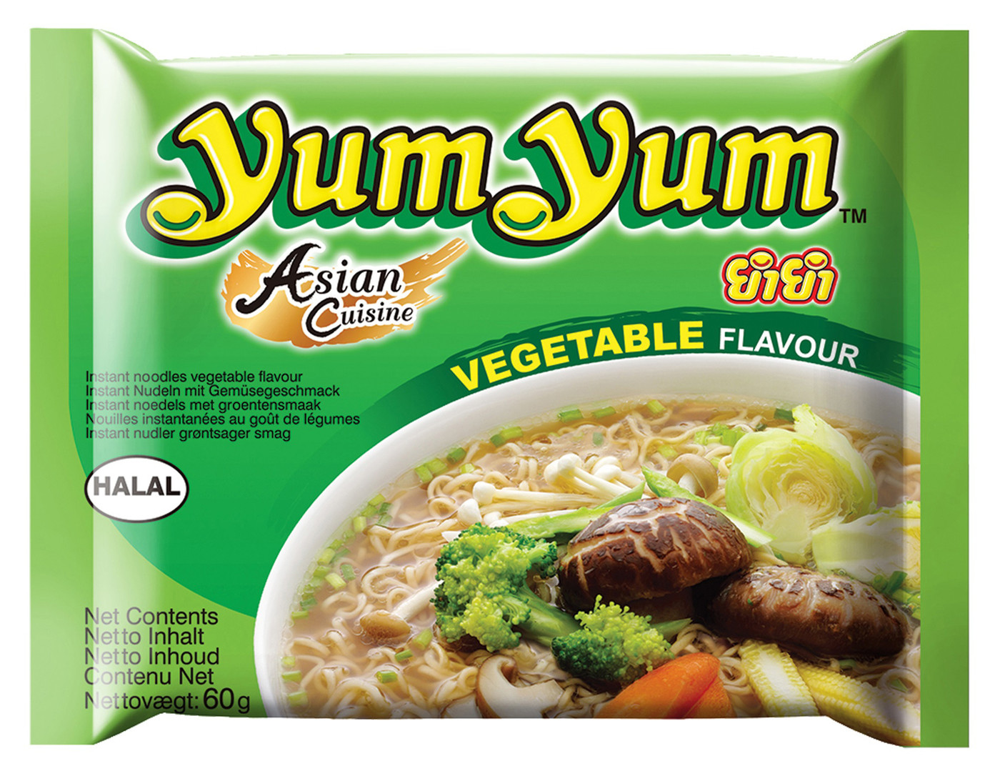 Yum Yum Instant Nudeln mit Gemüse ­Geschmack, 60g