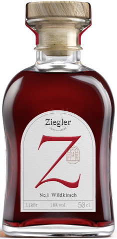 Ziegler Wildkirsch Likör No. 1 (18 % Vol., 0,5 Liter)